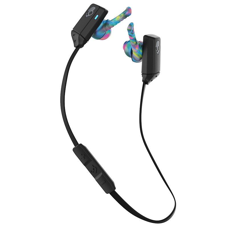 骷髅头(Skullcandy)XTFREE WIRELESS S2WIW-K448运动蓝牙无线耳机 蓝黑高清大图