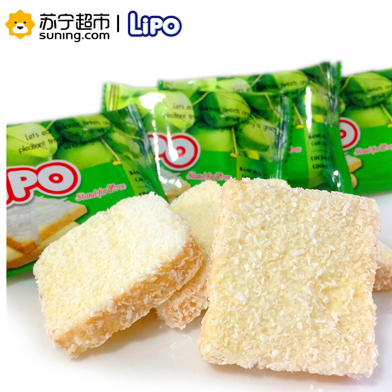 Lipo 进口糕点 面包干椰子味300g 休闲零食 礼包 越南进口