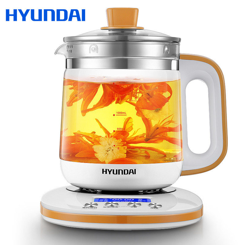 HYUNDAI(现代)养生壶QC-YS1842 24h预约功能 防烧干功能 分离警示设计 电水壶