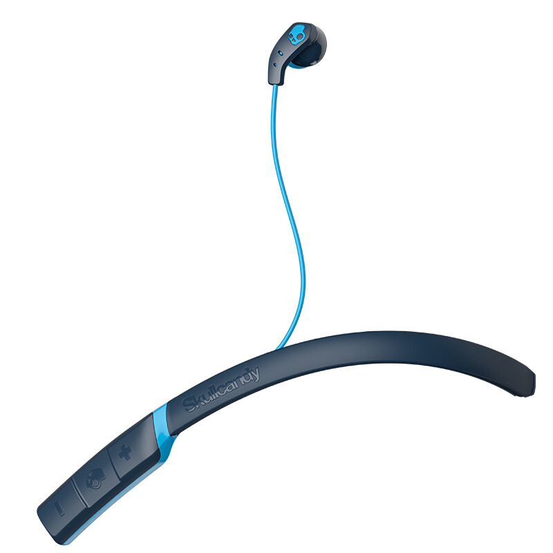 骷髅头(Skullcandy)METHOD WIRELESS S2CDW-J477 运动蓝牙耳机无线手机通话 蓝色