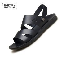 德国骆驼动感凉鞋男夏季男士凉拖鞋子真皮防滑软底户外罗马沙滩鞋