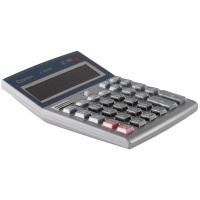 齐心(COMIX)舒适电脑按键计算器 C-2535灰