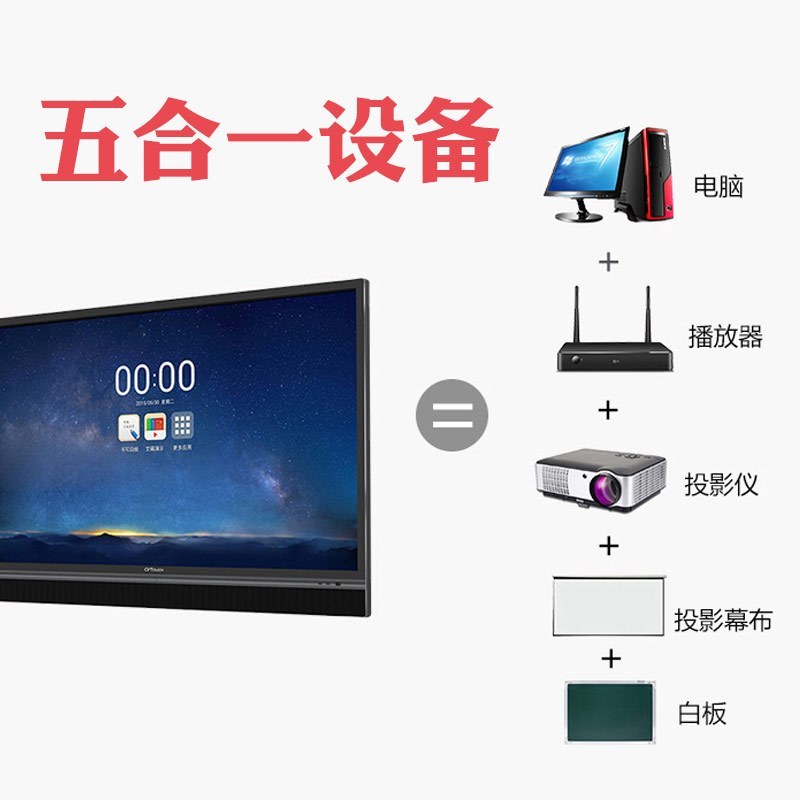CVTOUCH C65ME-JC 会议平板 65英寸 投影仪 智能白板 电子白板 培训一体 触摸书写/无线传屏/远程会议