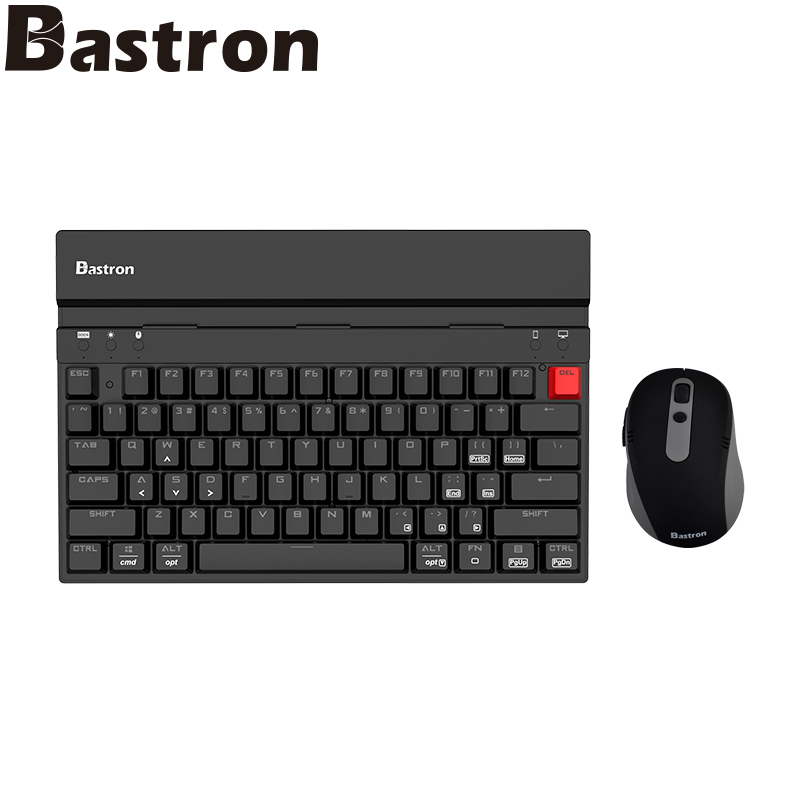 佰思川(Bastron)MK85 多连接无线蓝牙双模键鼠一体 机械键盘鼠标套装 双模商务办公便携键盘