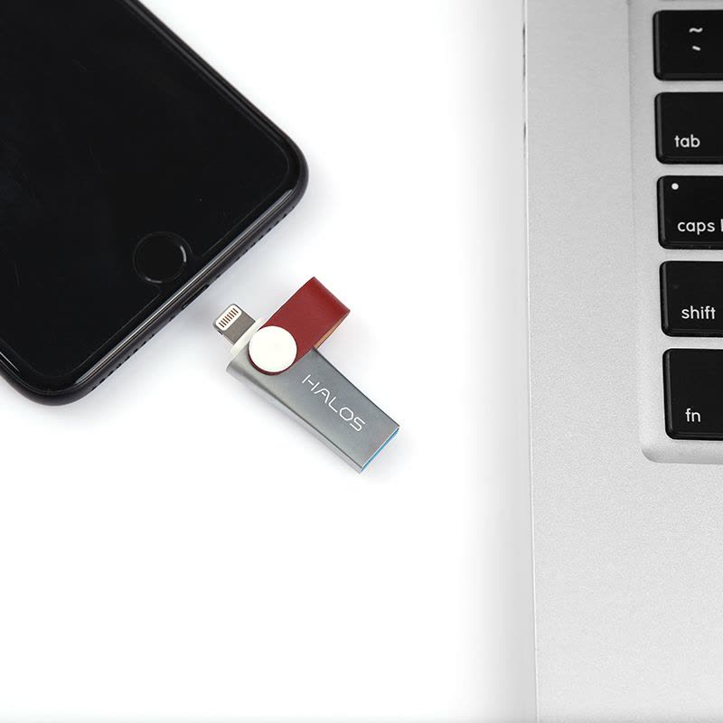 黑螺(Halos)狗盘Mini 苹果手机/电脑两用U盘 iPhone手机扩容U盘 经典棕 USB3.0 64G图片