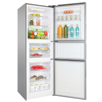 美菱(MELING)BCD-251WE3CX 251升 三门冰箱 冰箱家用 冰箱无霜 净味抗菌 电冰箱 宽幅变温(银色)