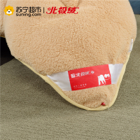 北极绒家纺 羊羔绒被子 加厚保暖被芯单双人冬被 2.0*2.3m7斤 驼色