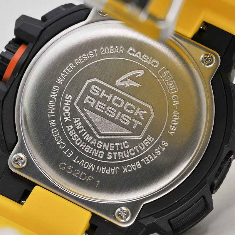卡西欧(CASIO) 手表 G-SHOCK硬碰硬系列时尚运动防水男表GA-400BY-1A