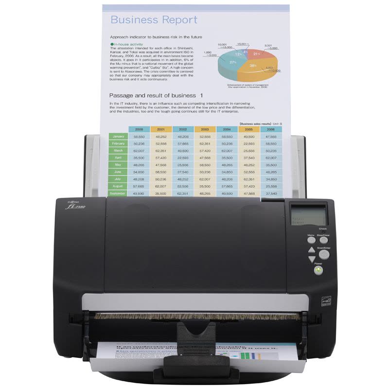 富士通(FUJITSU)fi-7480 扫描仪A3高速双面自动进纸 馈纸式扫描仪 灰黑色图片