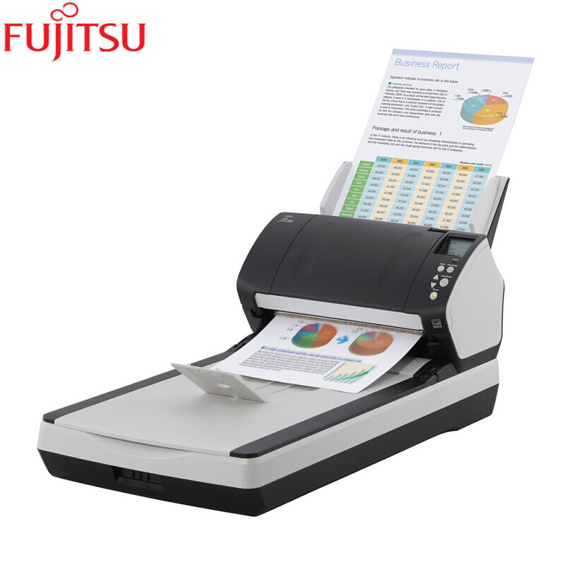 富士通(Fujitsu)Fi-7260扫描仪A4高速双面自动进纸带平板扫描