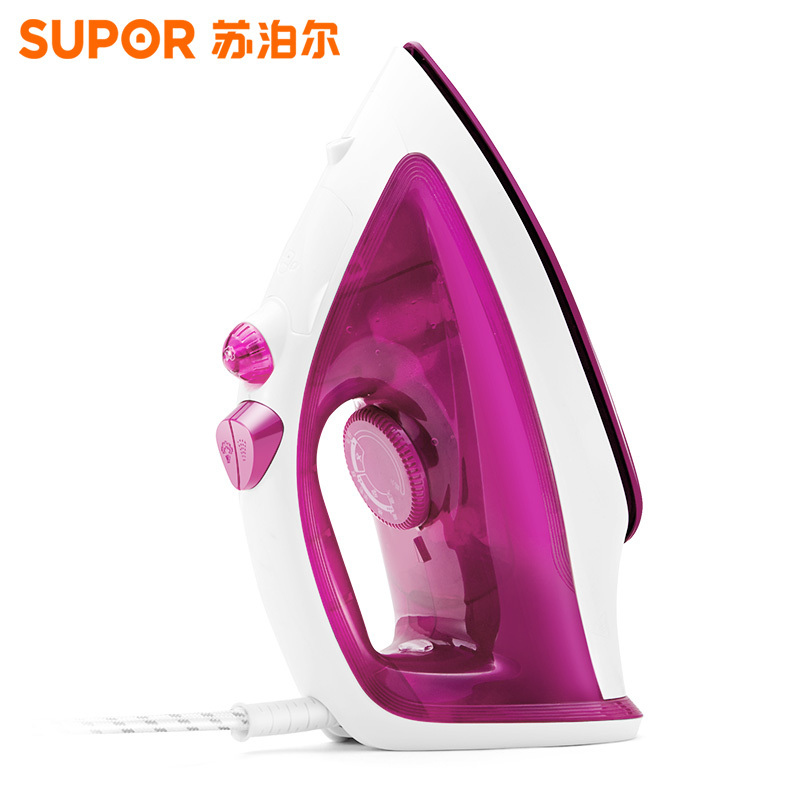 苏泊尔(SUPOR) 电熨斗YDC04BE-12喷气式炫彩陶晶家用电熨斗 五档控温 陶晶底板蒸汽熨斗