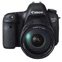 佳能(Canon) EOS 6D 单反相机+EF 24-105mm f/4L IS USM+闪光灯+三脚架 专业配件套装