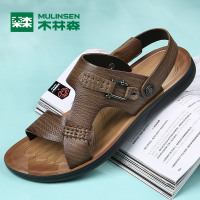 木林森 男凉鞋2017春夏季男士沙滩鞋 户外休闲透气男凉鞋05277710