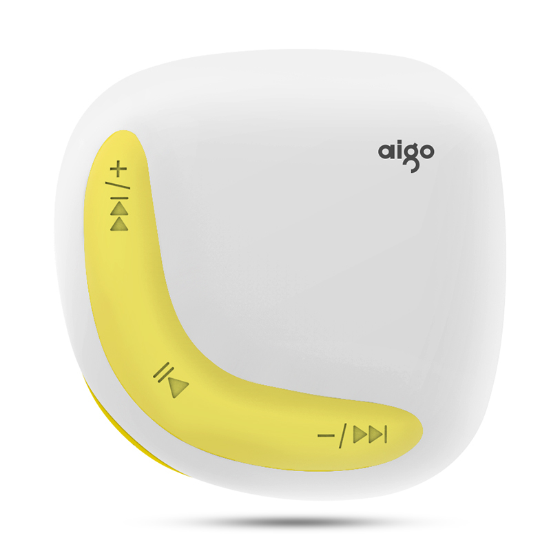 爱国者(aigo)数码播放器小石头 MP3-203 迷你学生mp3 无损高音质跑步运动型 时尚轻质 白色 官方标配无内存