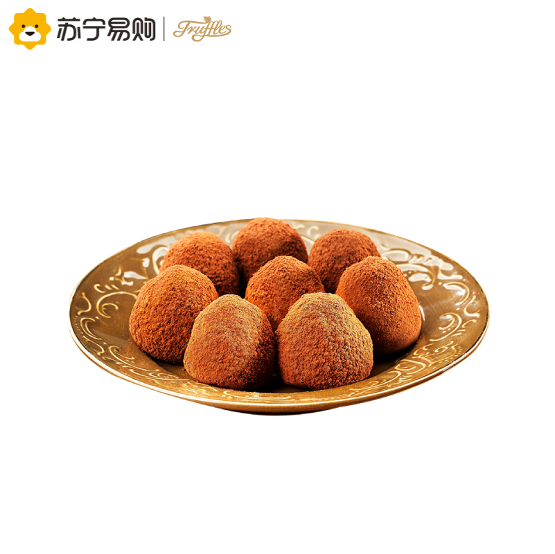 【苏宁超市】德菲丝（Truffles ） 松露形代可可脂巧克力 黑色传统型 1000g 比利时进口高清大图