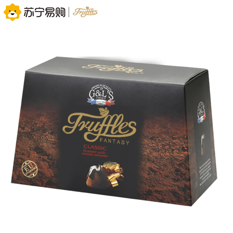 【苏宁超市】 德菲丝（Truffles） 松露形代可可脂巧克力 浓情古典型 500g
