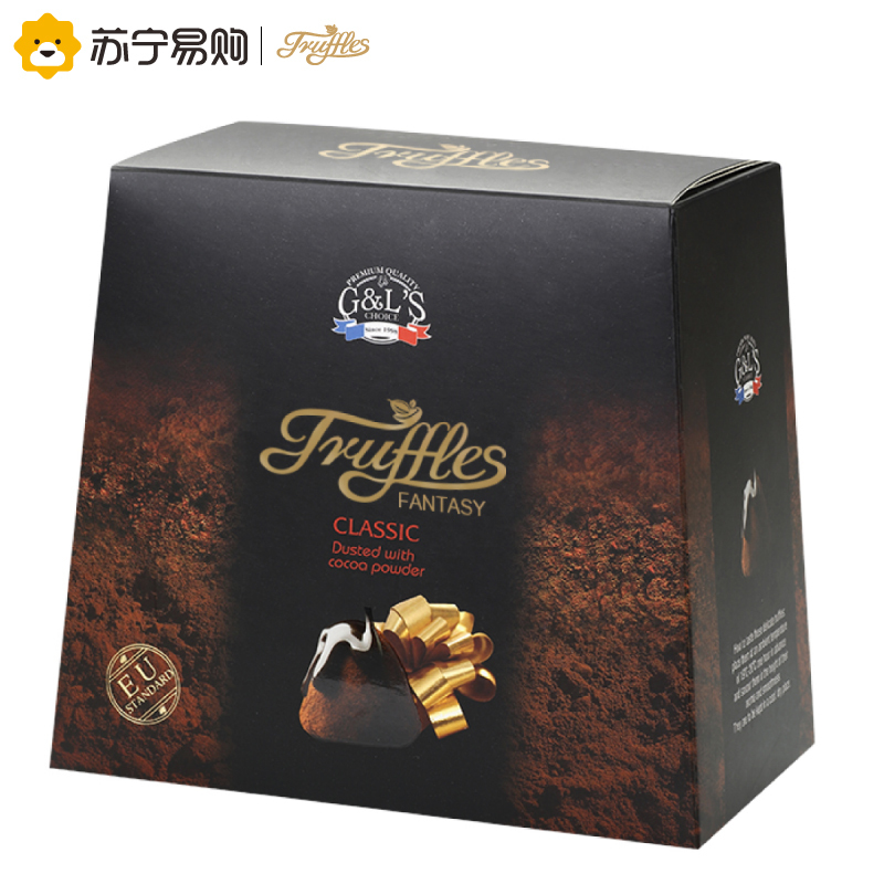 【苏宁超市】 德菲丝（Truffles） 松露形代可可脂巧克力 浓情古典型 1000g 法国进口