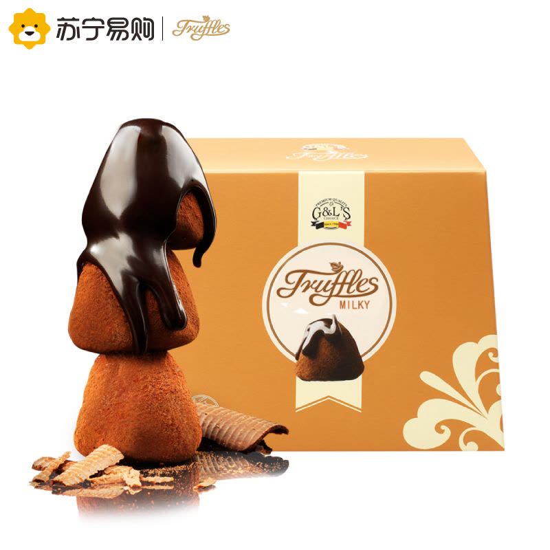 [苏宁超市]德菲丝(Truffles ) 松露形代可可脂巧克力 浓郁奶香型 200g 比利时进口图片