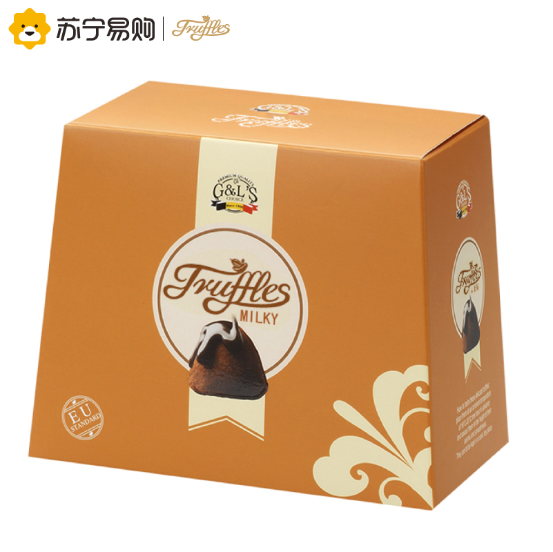 [苏宁超市]德菲丝(Truffles ) 松露形代可可脂巧克力 浓郁奶香型 200g 比利时进口