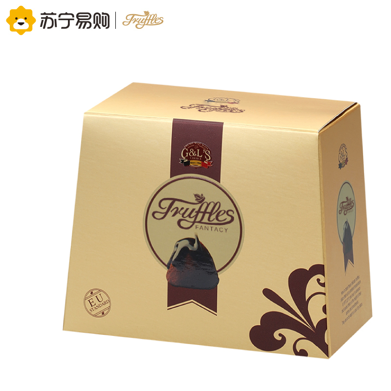 [苏宁超市] 德菲丝(Truffles) 松露形代可可脂巧克力 经典香醇型 100g 比利时进口