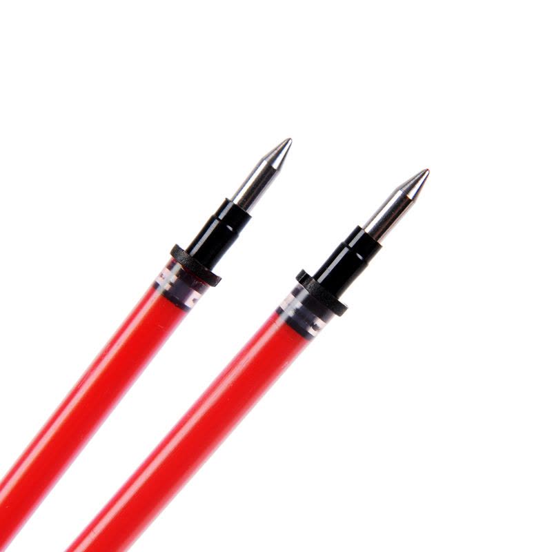 真彩(truecolor)GR-009中性笔芯红色 20支/盒 5盒 0.5mm水笔替芯真彩中性笔芯签字笔芯 红笔替换芯图片