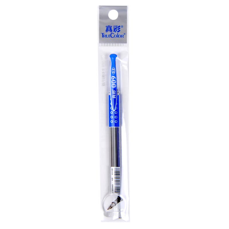 真彩GR-009中性笔芯蓝色20支/盒 5盒 0.5mm 替芯 真彩中性笔芯 水笔芯 中性笔笔芯 笔芯图片