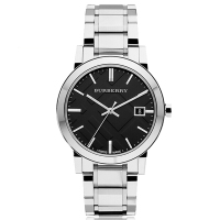 BURBERRY手表 钢带圆盘日历女表 BU9101