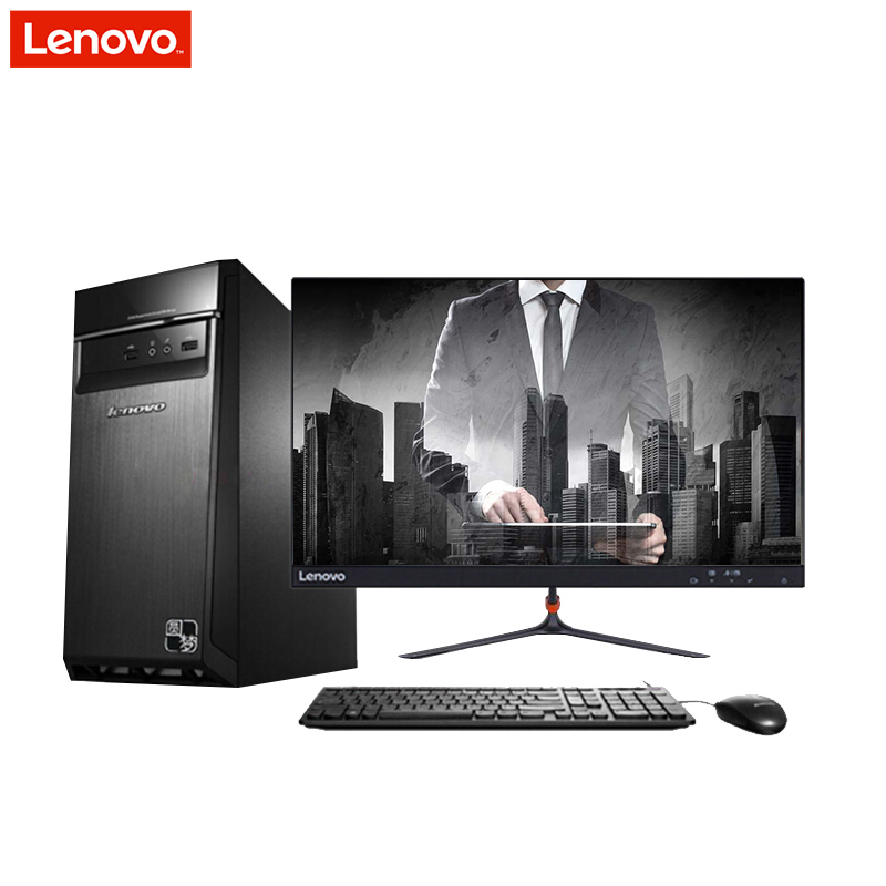 联想(lenovo)F5055 台式机电脑 23英寸双超液晶屏 (A6-6400K 4G 500G 2G独显 DVD)