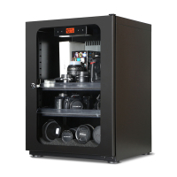 LENTHEM领顿电子防潮箱090 相机镜头防潮柜 茶叶邮票柜 摄影器材箱 LT-090D玻璃黑