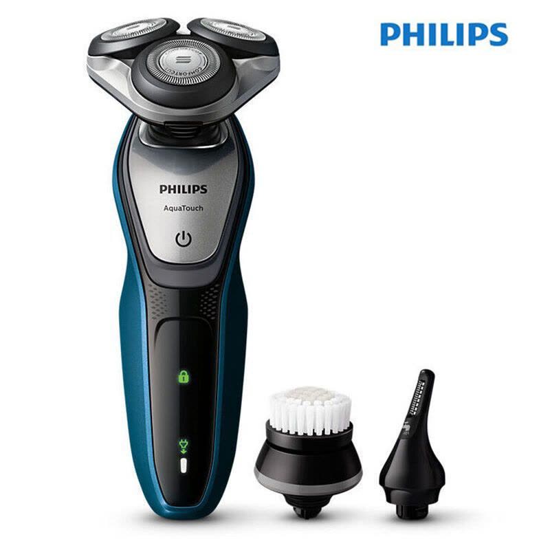 飞利浦(Philips)剃须刀新品S5091男士充电式三刀头电动刮胡刀多功能理容配原装洁面刷S5082升级款图片