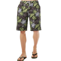 七匹狼男士夏威夷印花沙滩裤 中裤
