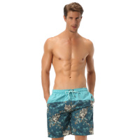 七匹狼男士休闲竹林狼沙滩裤 中裤