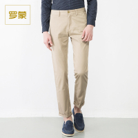 Romon/罗蒙罗蒙休闲裤男修身高腰长裤子商务休闲纯棉男裤