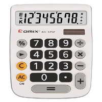 齐心(COMIX)时尚办公计算器 KA-1252 白色