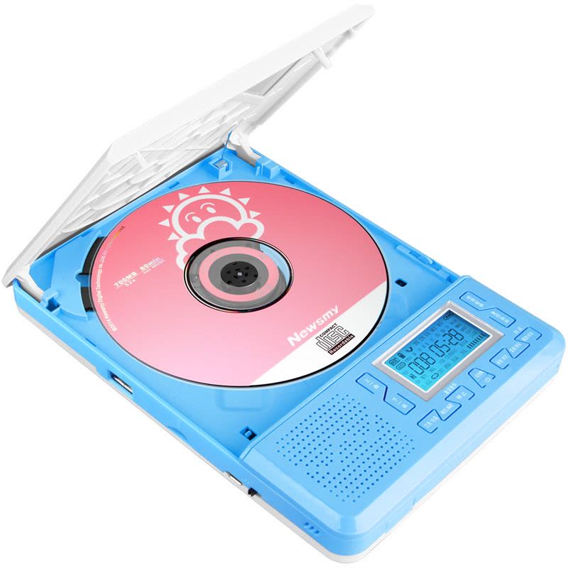 纽曼CD-L100锂电版 CD复读机 蓝色 学生学习机 随身听复读机 插卡音箱 mp3外响播放器 音响录音机支持U盘图片