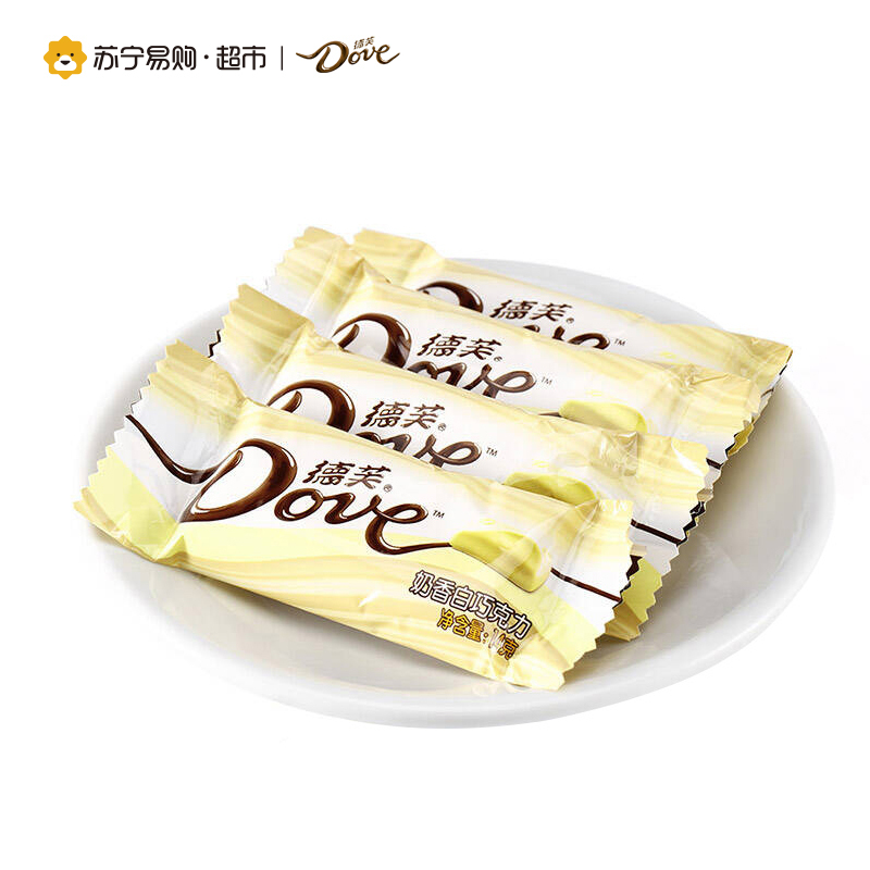 [苏宁超市]德芙巧克力 分享碗装 奶香白巧克力252g*3 结婚结婚喜糖巧克力