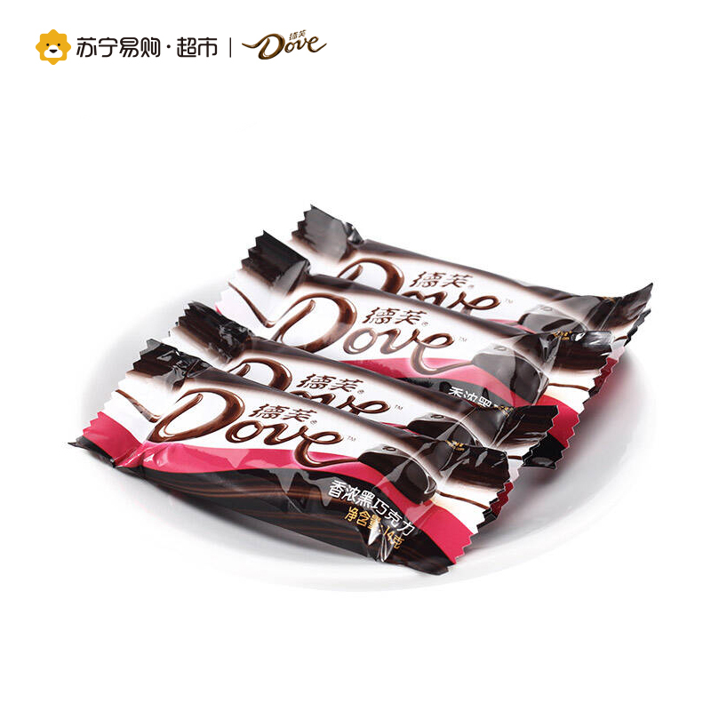 [苏宁超市]德芙巧克力 分享3碗装 香浓黑巧克力252g*3 休闲零食