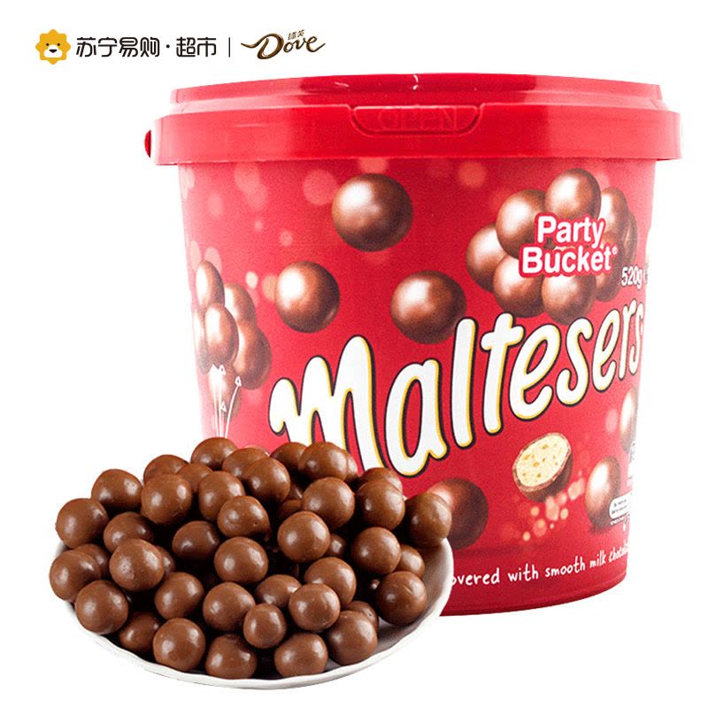 澳大利亚进口巧克力 麦提莎 麦丽素 麦芽脆心牛奶巧克力 桶装520g 结婚喜糖糖果休闲零食图片