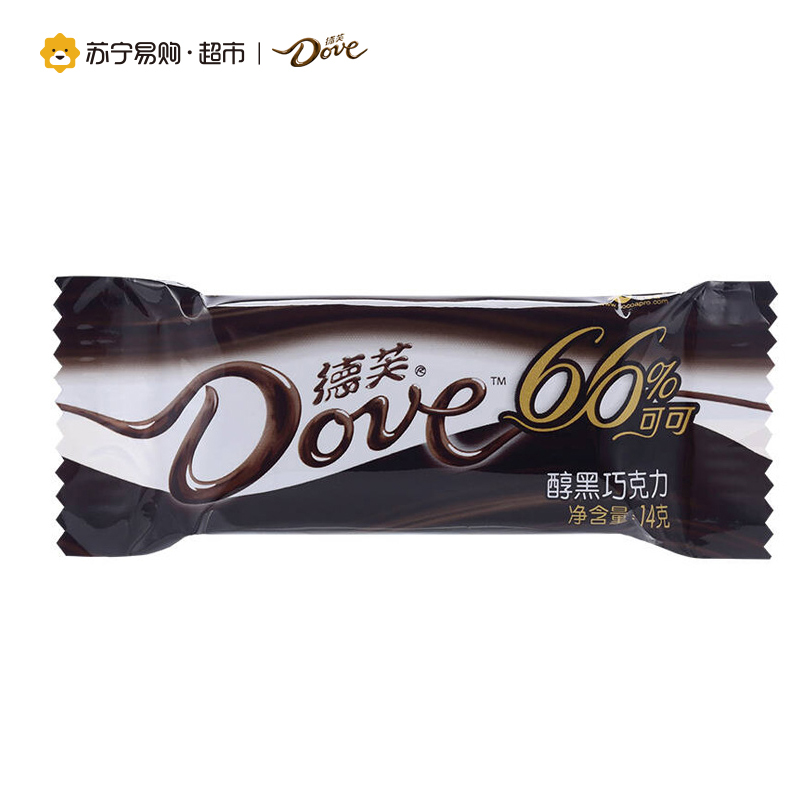 [苏宁超市]德芙巧克力 分享3碗装 66%醇黑巧克力252g*3 选结婚喜糖糖果