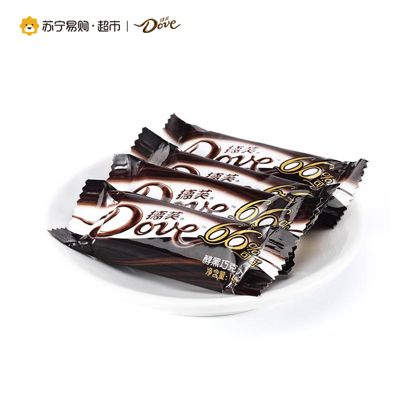 [苏宁超市]德芙巧克力 分享3碗装 66%醇黑巧克力252g*3 选结婚喜糖糖果