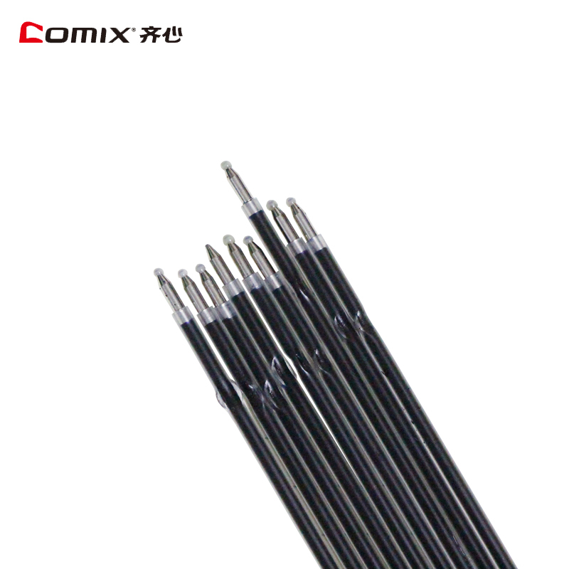 齐心(COMIX)R976 按动圆珠笔替芯 0.7mm 10支/盒 蓝色
