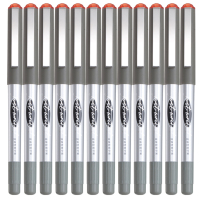 齐心(COMIX)RP601 针管型直液式签字笔 0.5mm 12支/盒 红色