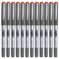 齐心(COMIX)RP602 子弹头型直液式签字笔 0.5mm 12支/盒 红色