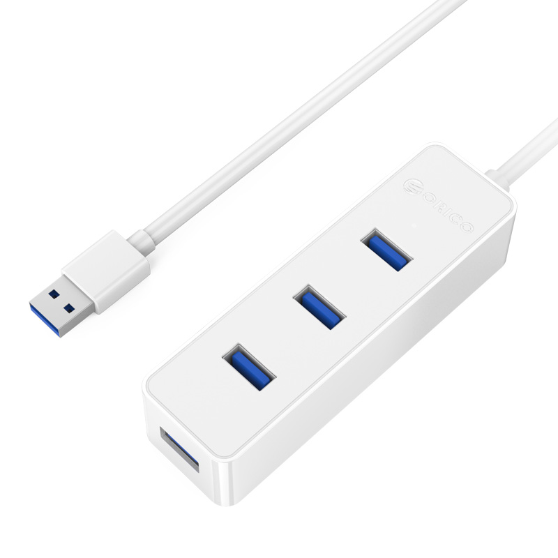 奥睿科(ORICO)W5PH4 USB3.0多口便携式分线器 一拖四HUB电脑高速扩展 4口hub集线器