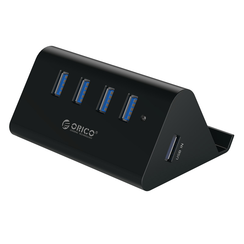 奥睿科(ORICO) SHC 4口USB3.0分线器 HUB高速扩展一拖四集线器 带手机平板IPAD支架功能