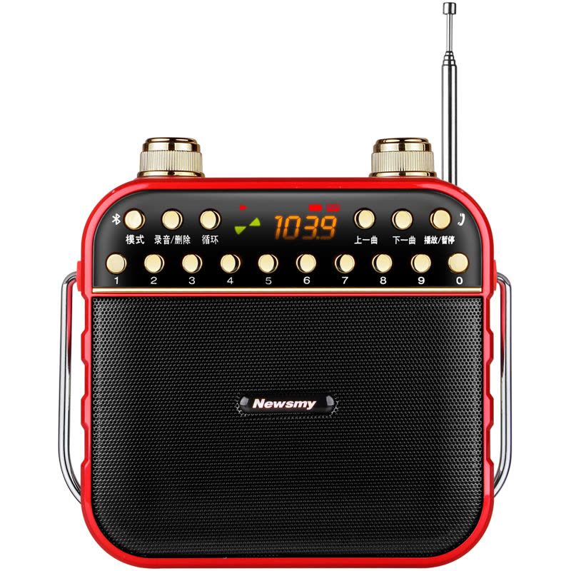 纽曼(Newsmy) L67 扩音器 蓝牙插卡音箱 收音机 MP3播放器 低音炮广场舞老年人 随身听唱戏机 无线免提通话图片