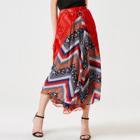 时尚优美半身裙红色