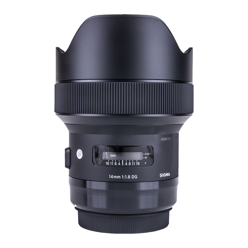 适马(SIGMA) AF 14MM F/1.8 DG HSM(ART) 单反相机镜头 佳能卡口 标准定焦 数码相机配件