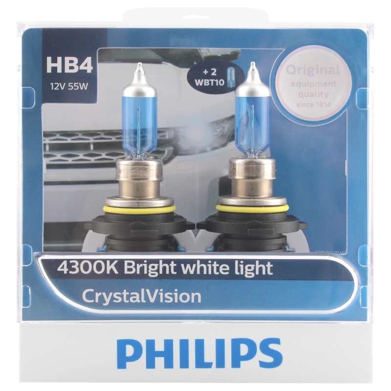 飞利浦(PHILIPS)汽车灯泡银战士HB4 (9006 )2支装 色温4300K