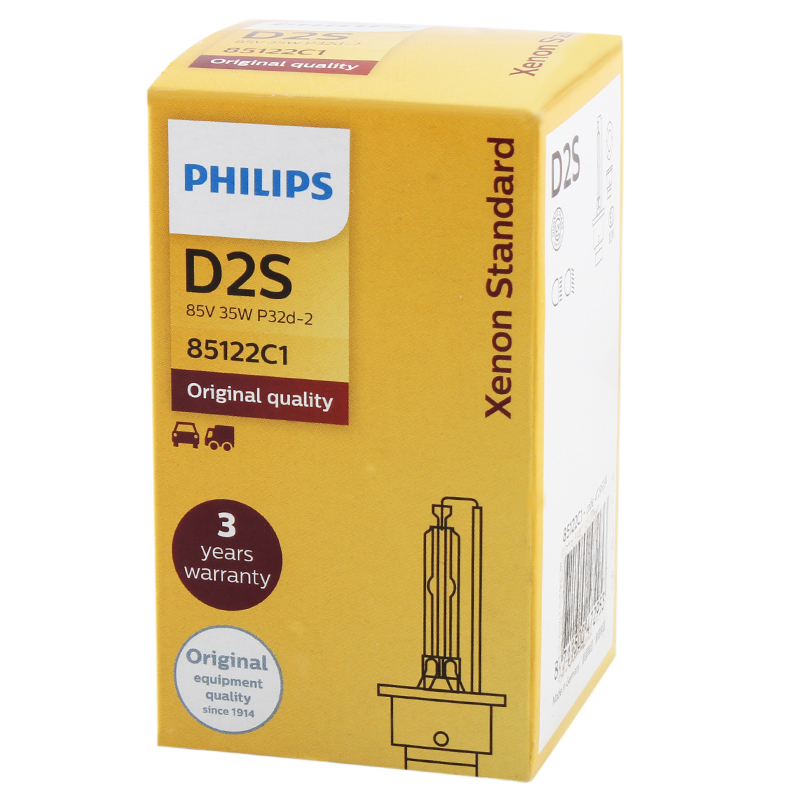 飞利浦(Philips) 汽车灯泡照明通用/HID氙气灯灯头/D2S 单支装 35W 4200K